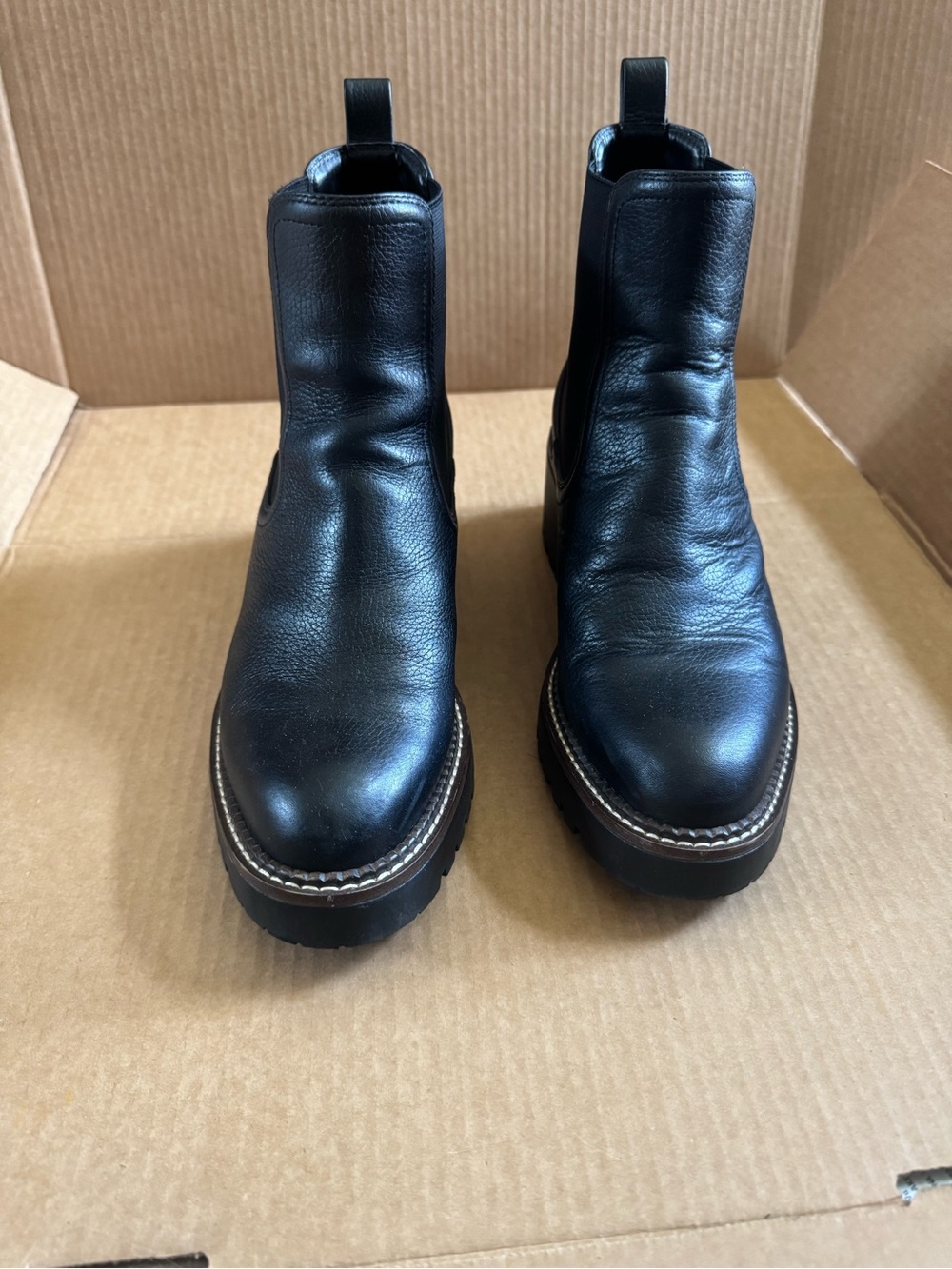 Nordstrom Black Leather Women's Chelsea Ankle Boots